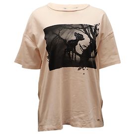 T-shirt oversize Coach X Disney Bambi in cotone rosa pastello Altro