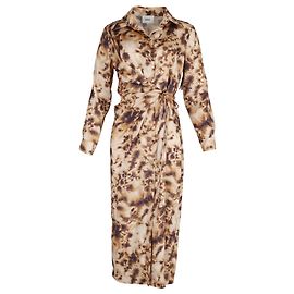 Nanushka Bisso Tie Dye Shirt Midi Dress in Multicolor Polyester  Other