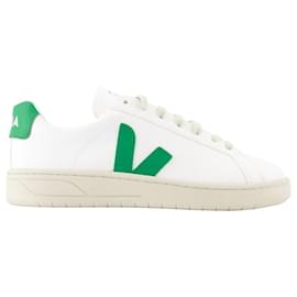 Veja-Sneaker Urca - Veja - Pelle sintetica - Bianco Smeraldo-Bianco