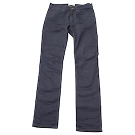 Acne-Acne Studios Max Skinny Jeans in Blue Speed Cotton-Navy blue