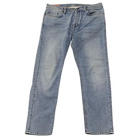 Jeans Acne Studios River Marble Wash em algodão azul Azul Azul claro