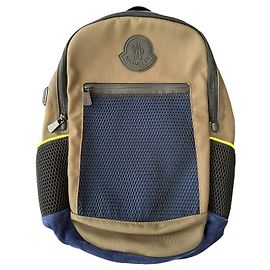 Moncler Gilles nylon backpack taupe Taupe