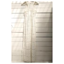 Ralph Lauren-Vestido largo de encaje Ralph Lauren Denim & Supply-Blanco roto