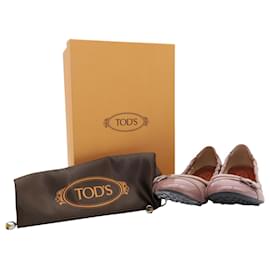Tod's-Tod's Ballet Flats em couro rosa-Rosa