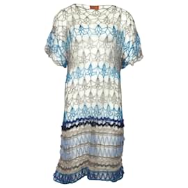 Missoni-Missoni Knitted Beach Dress in Multicolor Wool-Multiple colors