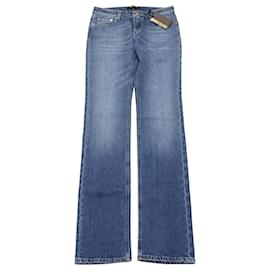 Roberto Cavalli-Roberto Cavalli Straight Jeans aus blauer Baumwolle-Blau