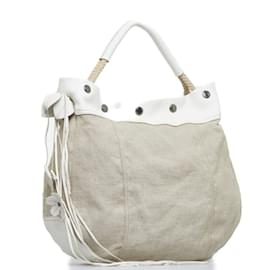 Prada-Sac à bandoulière en toile-Beige