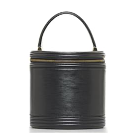 Louis Vuitton-Louis Vuitton  Epi Cannes Vanity Case Leather Handbag M48032 in Fair condition-Black