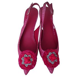 Décolleté a fiore GUESS Rosso