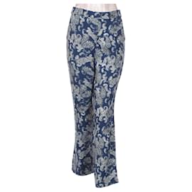 Etro-Pantaloni, ghette-Blu,Multicolore