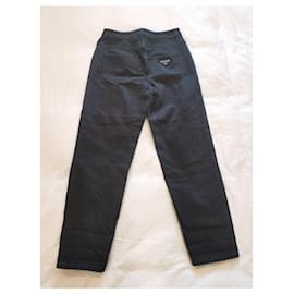 Prada-Jeans Prada Mom Fit Black Jeans sz27-Preto