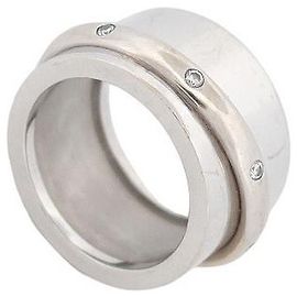 DINH VAN ARIANE GM T RING52 WHITE GOLD 18K 17GR DIAMONDS DIAMONDS GOLD RING Silvery