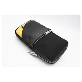 Fendi-*FENDI Fendi/body bag» bugs eye belt bag black yellow-Black,Yellow