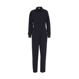 Gianni Versace Wool Jumpsuit Blue Navy blue