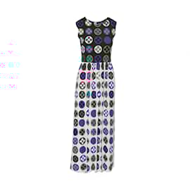 Lanvin-Jeanne Lanvin Vintage Optical Pattern Dress-Multiple colors