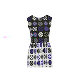 Lanvin-Jeanne Lanvin Vintage Optical Pattern Dress-Multiple colors