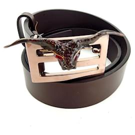 Fendi-*Fendi Belt Brand Belt Belt Women's Outlet Spring New Life Brown-Brown
