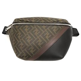 Fendi-*Fendi Fendi belt bag body bag waist bag-Brown