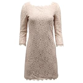 Diane Von Furstenberg-DvF Zarita lace dress in nude-Flesh