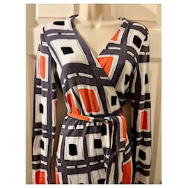 Diane Von Furstenberg-DvF Zalda bis Retro wrap dress-Multiple colors