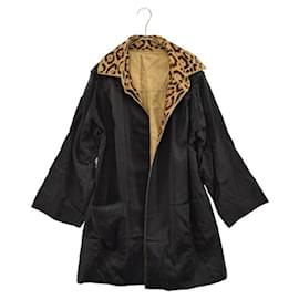 Fendi-*FENDI Size: 42 Reversible long trench coat with leopard Harako Beige-Beige