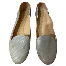 Chloé Lauren Mokassins aus Python blau Blau