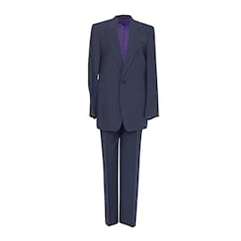 Paul Smith Terno azul de lã e seda Azul