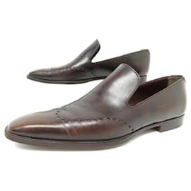 Yves Saint Laurent-YVES SAINT LAURENT SHOES LOAFERS 0391 41.5 IT 42.5 EN LEATHER SHOES-Brown