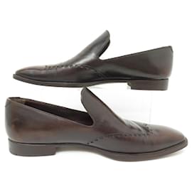 Yves Saint Laurent-YVES SAINT LAURENT SHOES LOAFERS 0391 41.5 IT 42.5 EN LEATHER SHOES-Brown