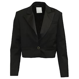 Kurzer Blazer von Sandro aus schwarzem Polyester Schwarz