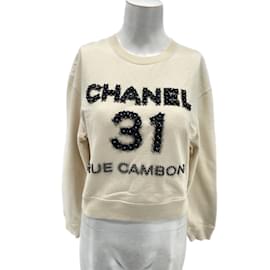 Chanel-CHANEL  Knitwear T.International S Cotton-Cream