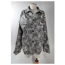 Giacca Shirtaporter in cotone oversize Multicolore