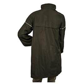 Burberry-Burberry preto poliéster capa de chuva Mac trench coat menina 14 anos ou mulheres XS-Preto