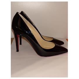 Christian Louboutin-CHRISTIAN LOUBOUTIN Décolleté in vernice Pigalle nera 38.5 US 8.5 UK 5.5-Nero