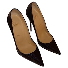 Christian Louboutin-Christian Louboutin So Kate Black Patent Leather 120 Heel Size 39 US 9 UK 6 AU 8-Black
