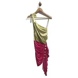 Autre Marque-RAISA VANESSA Kleider T.Internationales M-Polyester-Pink