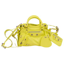 Balenciaga-BALENCIAGA  Handbags T.  Leather-Yellow