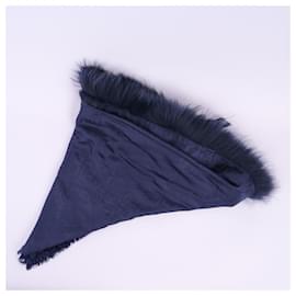 Fendi-FENDI  Scarves T.  WOOL-Navy blue