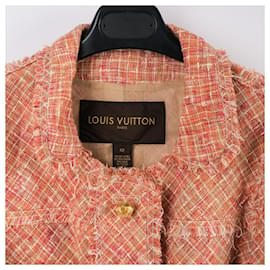 Louis Vuitton-LOUIS VUITTON Vestes T.fr 42 lin-Orange