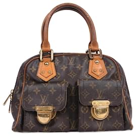 Louis Vuitton-LOUIS VUITTON  Handbags   Cloth-Brown