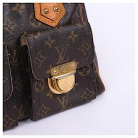 Louis Vuitton-LOUIS VUITTON  Handbags   Cloth-Brown