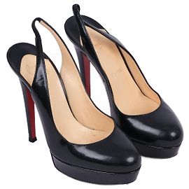 CHRISTIAN LOUBOUTIN  Heels T.EU 37.5 Patent leather Black