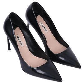 MIU MIU Absätze EU 37.5 Lackleder Schwarz