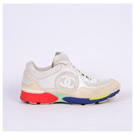 Chanel-CHANEL  Trainers EU 40 Cloth-White