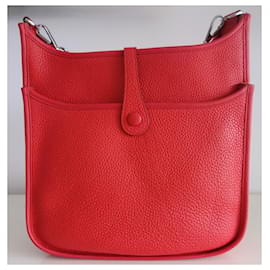 Hermès-Hermès bag Evelyne III-Red