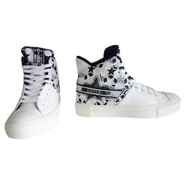 Dior-Sneakers Walk'n'Dior homme 39-Blanc,Bleu Marine