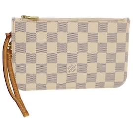 Louis Vuitton-LOUIS VUITTON Damier Azur Neverfull PM Pouch Accessory Pouch LV Auth 40834-Other