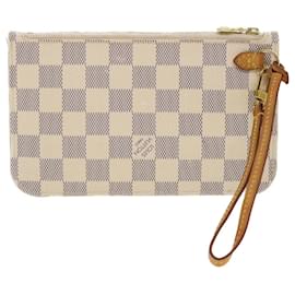 Louis Vuitton-LOUIS VUITTON Damier Azur Neverfull PM Pouch Accessory Pouch LV Auth 40834-Other