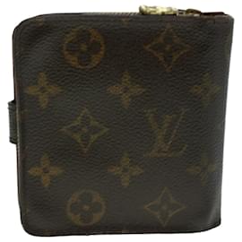 Louis Vuitton-LOUIS VUITTON Monogram Compact Zip Wallet M61667 LV Auth 41079-Monogramm