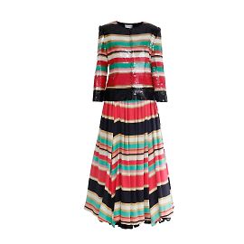 Robe vintage Gianfranco Ferré avec veste Multicolore